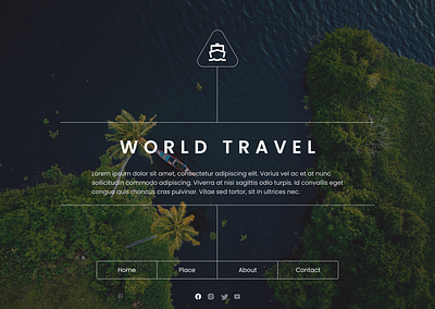 Traveling website landing page app design landing page traveling ui design ux design