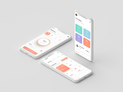 Smarthomes - Mockup ai animation app ui clean design design designs illustration light theme mockup splash ui design ui ux uiux user experience user interface