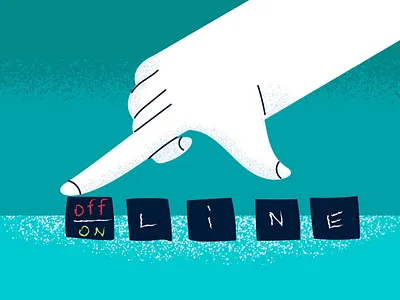 Line color funny graphic design illustration