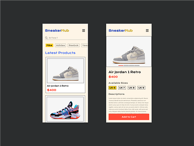 Sneaker Store app branding dailyui design graphic design illustration ui ux vector