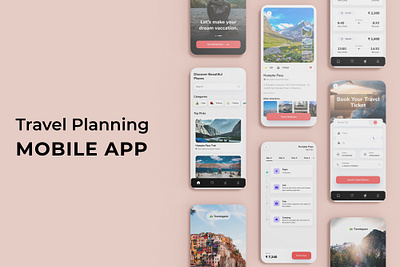 Travel Planning APP appui mobileapp travelapp travelui traveluidesign traveluiux ui uidesign uiux