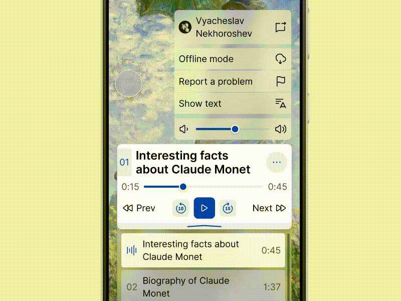 Adaptive Color System accessible adaptive color system list mobile music player pop up menu ux design