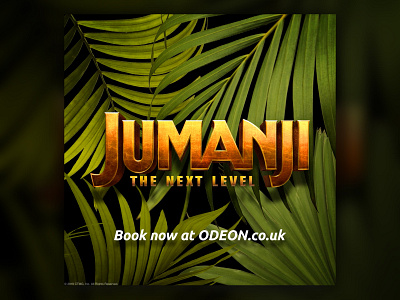 Jumanji The Next Level animation motion graphics