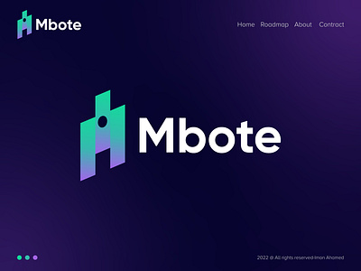 Mbote logo brand branding colorful design gradient icon identity letter logo logo design logo designer logo mark logodesign logotype mark minimal modern logo monogram symbol typography