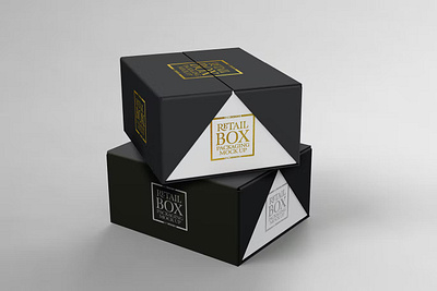 Retail Box Mockup 3d box box mockup branding design graphic design illustration logo mockup package packaging packaging design ux