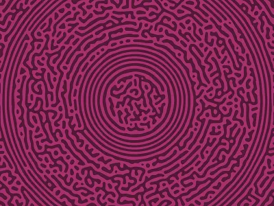 Circular Turing Pattern (Purple Pink) abstract abstract art alan turing circle circular generative generative art morphogenesis natural nature organic pattern pattern design patterns pink purple radial reaction diffusion round turing pattern