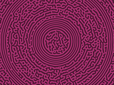 Circular Turing Pattern (Purple Pink) abstract abstract art alan turing circle circular generative generative art morphogenesis natural nature organic pattern pattern design patterns pink purple radial reaction diffusion round turing pattern