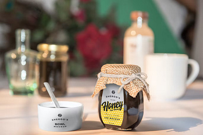 Honey Box Packaging Mockup box branding cute design honey illustration logo mockup packaging packaging design