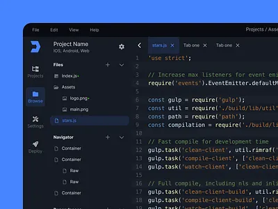 DrCode branding code editor portfolio ui ux