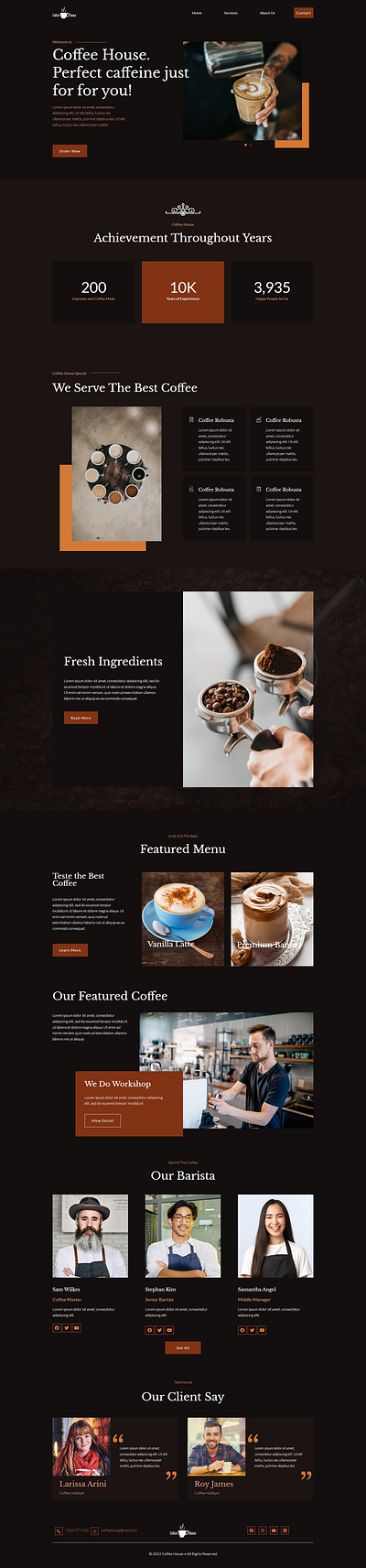 Coffee Shop Wordpress Website Design coffee shop coffee website ecommerce elementor elementor pro responsive design restaurent website website website design woocommerce wordpress wordpress design wordpress developer