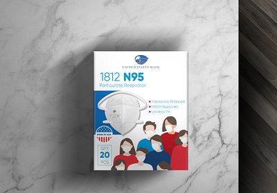 Modern Face Mask Packaging branding colorful design face mask graphic design illustration label mask mask label mask pack mask packaging minimal minimaldesign modern modern and minimal modern packaging