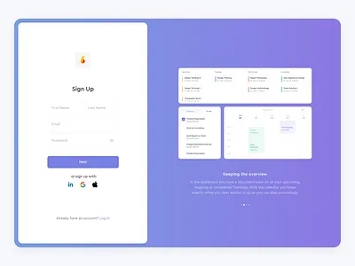 SUPERBRYTE - Login dashboard login overview signup splitview ui ux webapp webdesign