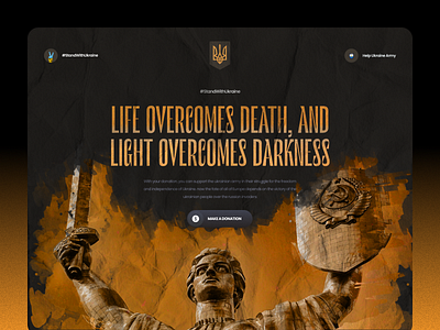 #standwithukraine concept design design digital designer standwithukraine typography ui ukraine ux