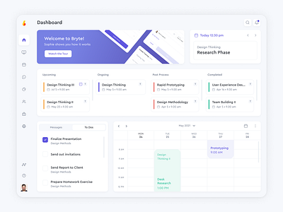 SUPERBRYTE - Dashboard calendar dashboard home overview ui ux webapp webdesign