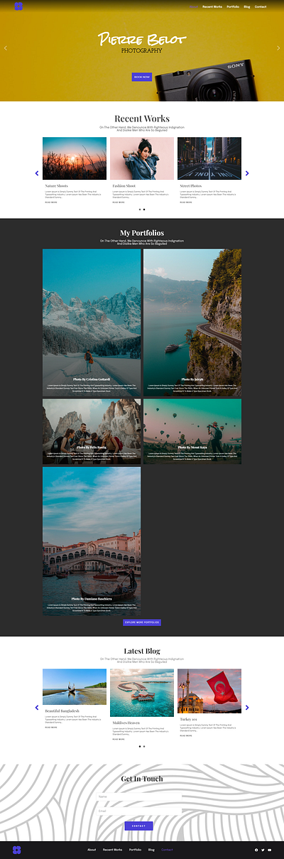 Portfolio Photography Wordpress Website design elementor elementor pro freelance modern website photo photographer photography photography website portfolio portfolio website professional website responsive design resume website website website design wordpress wordpress developer