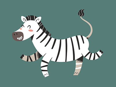 Cutty jumping zebra, vector cartoon illustration african animal cartoon character character design character designer childish children cute design flat funny horse illustration mascot vector vector artist zebra