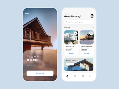 Real Estate App Design app design branding clean colors design dribbble dribbble best shot graphic design logo mobile product property real estate typography ui uidesign uiux uiux design ux uxdesign