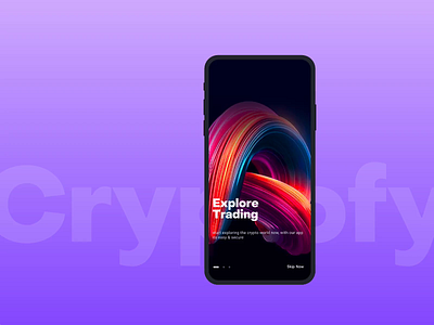 Cryptofy-The Crypto Trading App Design app business creative crypto cryptoappdesign cryptoappui cryptotradingapp design graphic design mobile mobileappdesign motion ntf prototype template trading ui uidesign uiux ux