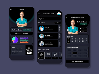 Doctor Appointment Booking App design app design appointment appointment booking booking doctor clinic dental doctor doctor appointment doctor booking fluttertop graphic design health app healthcare hospital app hospital management medical app medical care patient patient app uiux