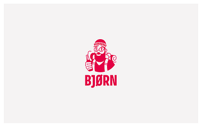 Bjørn - soft drinks drink flov illustration label label design logo logo design logotype minimalistic packaging