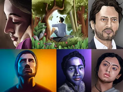 Digital paintings digital art photoshop