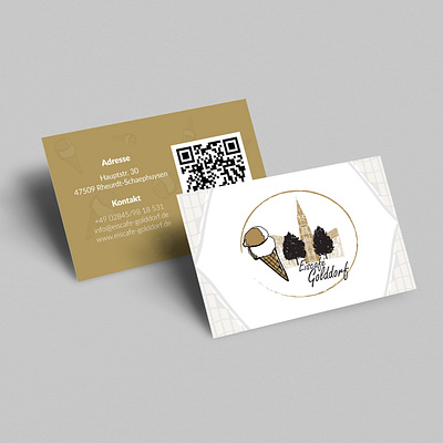 EISCAFÉ GOLDDORF art brand design branding design illustration logo