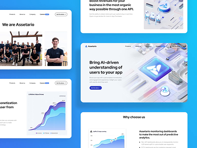 Assetario - Business Corporate B2B SaaS Website Design 3d website aesthetic website b2b saas brand website design business website cool website corporate website creative website full website modern website professional website promo website saas saas application saas landing page saas website simple website web design website website graphics