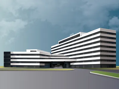 3D building illustration design digital art illustration vector