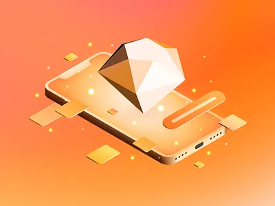 Isometric Illustrations 3d blog clean colorful design illustration isometric minimal sketch ui ux