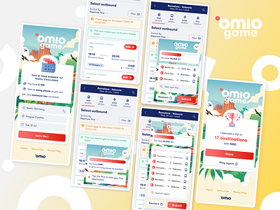 Omio Game game hackathon product design ui