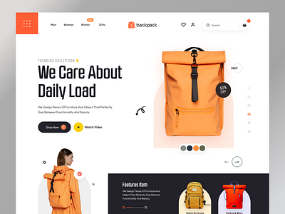 Bag Shop Website - Web Header backpack bag category bag shop bag website bags landing page e commerce e commerce shop fashion app fashion brand fashion landing page handbag marketplace app marketplace landing page online store shop category shop landing page shopping shopping app web header women bag shop