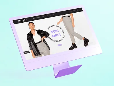 Nasty Gal - Website design concept design ecommerce fashion homepage nasty gal ui design ux design web design website design