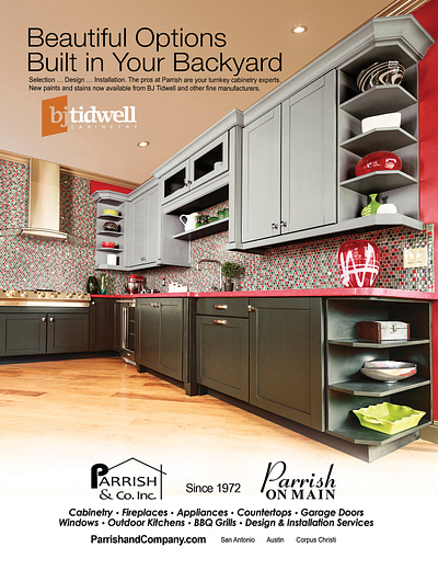 Parrish & Co. - single page magazine ad graphic design