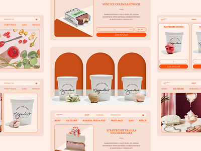 🌟 Ice Cream Website - Exploring Ice Cream Dreams 3d animation app design branding cafe design graphic design illustration interface logo picture redesign sweets typography ui uidesign ux ux ui uxdesign web design