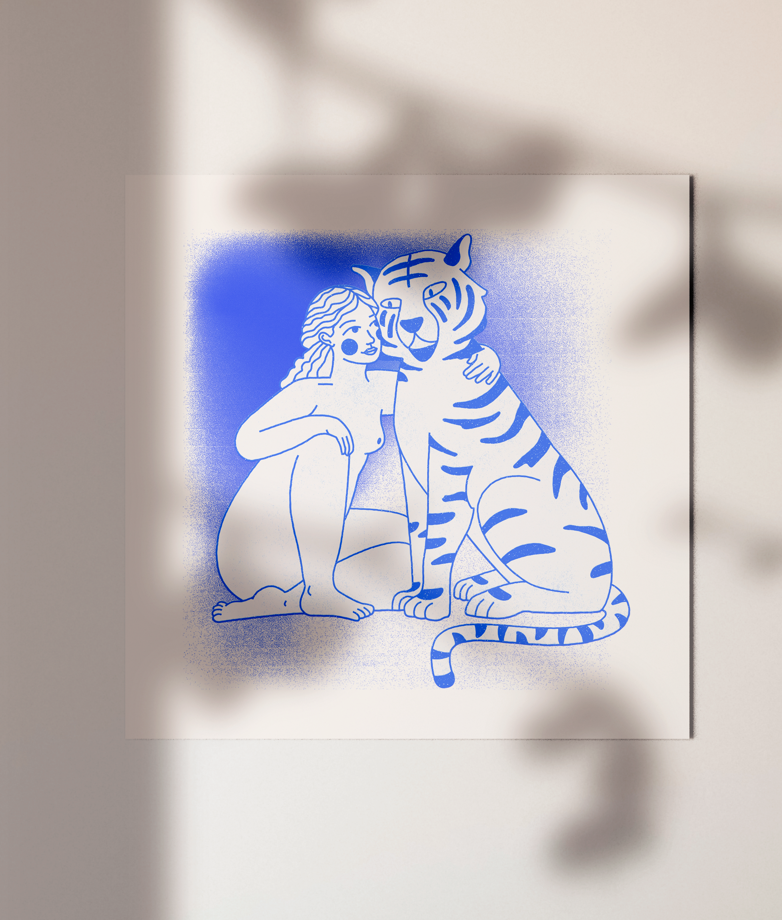 I got the eye of the tiger design eye girl illustration tiger