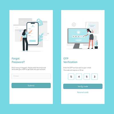 ✨ Day 19 of #100DaysOfDesign – Password Reset Flow UI ✨