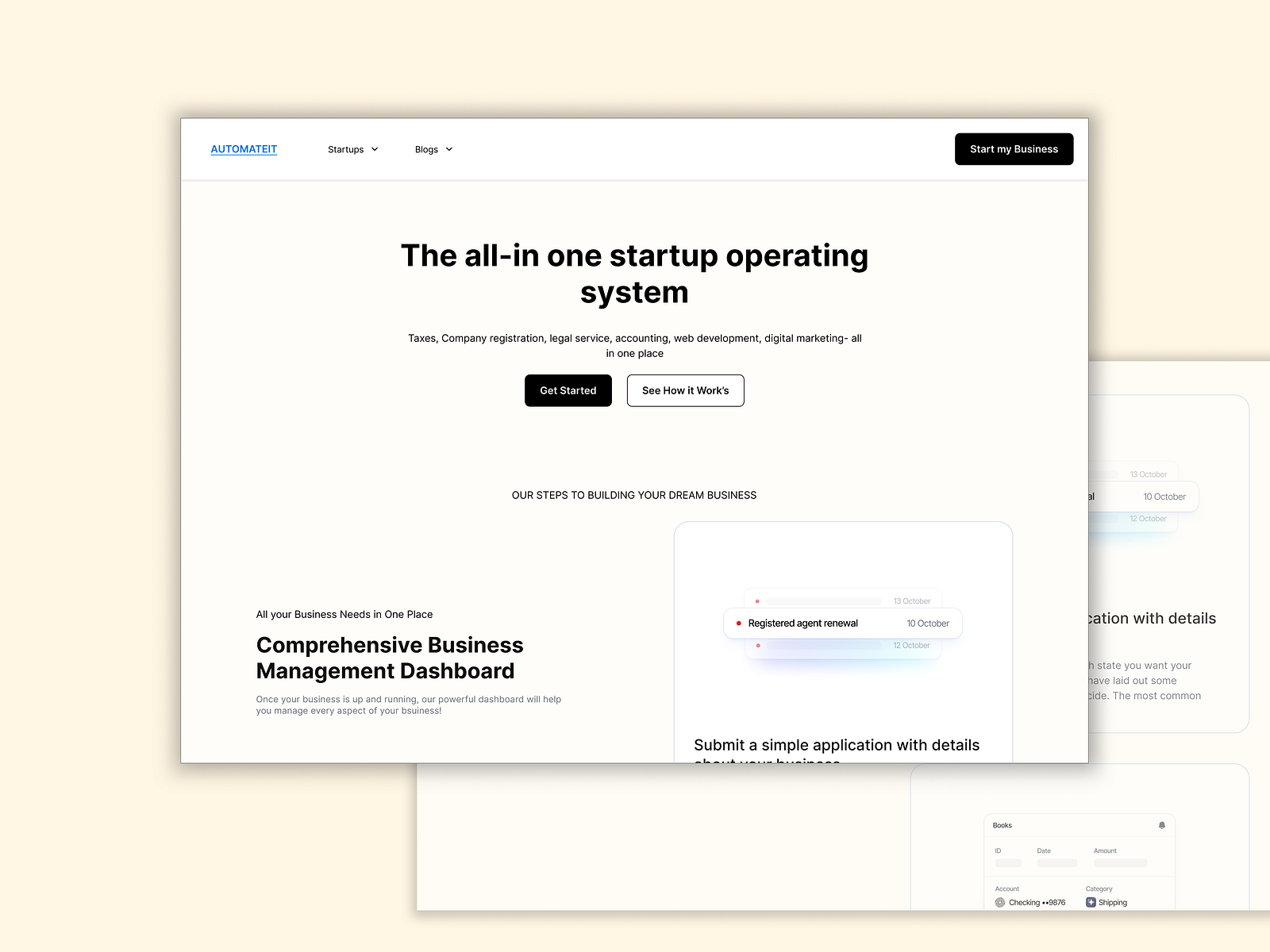 Business Automation - Landing Page by Chirayu Rana on Dribbble