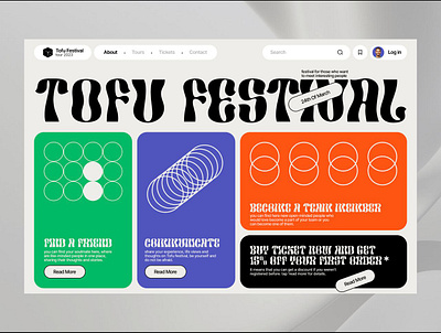 Modern Festival Event Web Platform community website creative design event website festival branding festival design grid layout interactive web modern ui social engagement ticketing platform typography ui design ui elements user experience ux design ux ui web design web inspiration web platform website