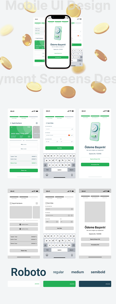 Mobil UI Design: Payment Screens daily uı daily uı challange mobile uı payment screen uı payment screens payment screens uı design payment uı ui user interface design user ınterface ux uı ux uı design uı challange uı design uıx uıx daily challange uıx101 ödeme ekranı ödeme ekranı tasarımı