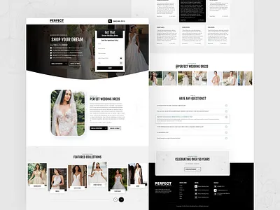 Shopify - Wedding Press Collection clean luxury marraigr minimal party shop shopify theme ui visual design web wedding white space