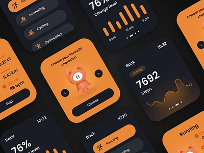 WatchOS | My Little Fitness Assistant animated animation apple watch design desire agency fitness fitness assistant fitness tracker graphic design mobile motion motion design motion graphics smart watch ui user interface watch watch app watch os wellness