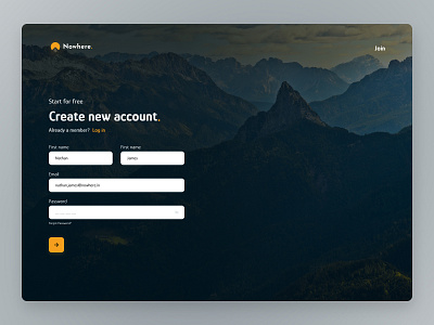 Sign Up branding design illustration login logo sign up typography ui ux vector