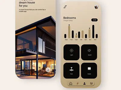 Smart Home App UI app design logo typography ui ux vector