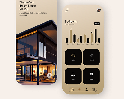Smart Home App UI app design logo typography ui ux vector