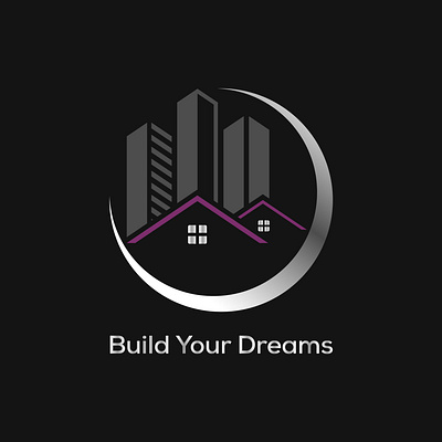 Build Your Dreams branding design flat logo graphic design graphic designer logo logo design minimalist logo