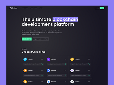 Blockee - Blockchain platform blockchain chains crypto design platform startup ui ux website