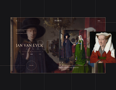 Museum Hero Web Design design graphic design header hero home page ui uiux ux web web design webdesign website