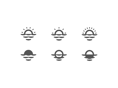 Weather program icon sunrise and sunset branding design illustration logo sun sunset typography ui ux