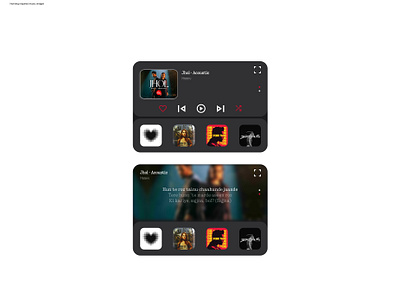 Music player widget: Nothing style branding minimalistdesign mobilewidget musicwidget nothing nothinginspired ui uidesign widget