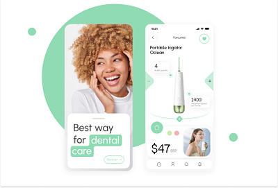 Dental Care Shopping Mobile App app design beauty care dental dental care e commerce health products healthcare app mobile design modern ui online store product showcase shopping shopping app typography ui design ui inspiration user friendly ux design ux ui